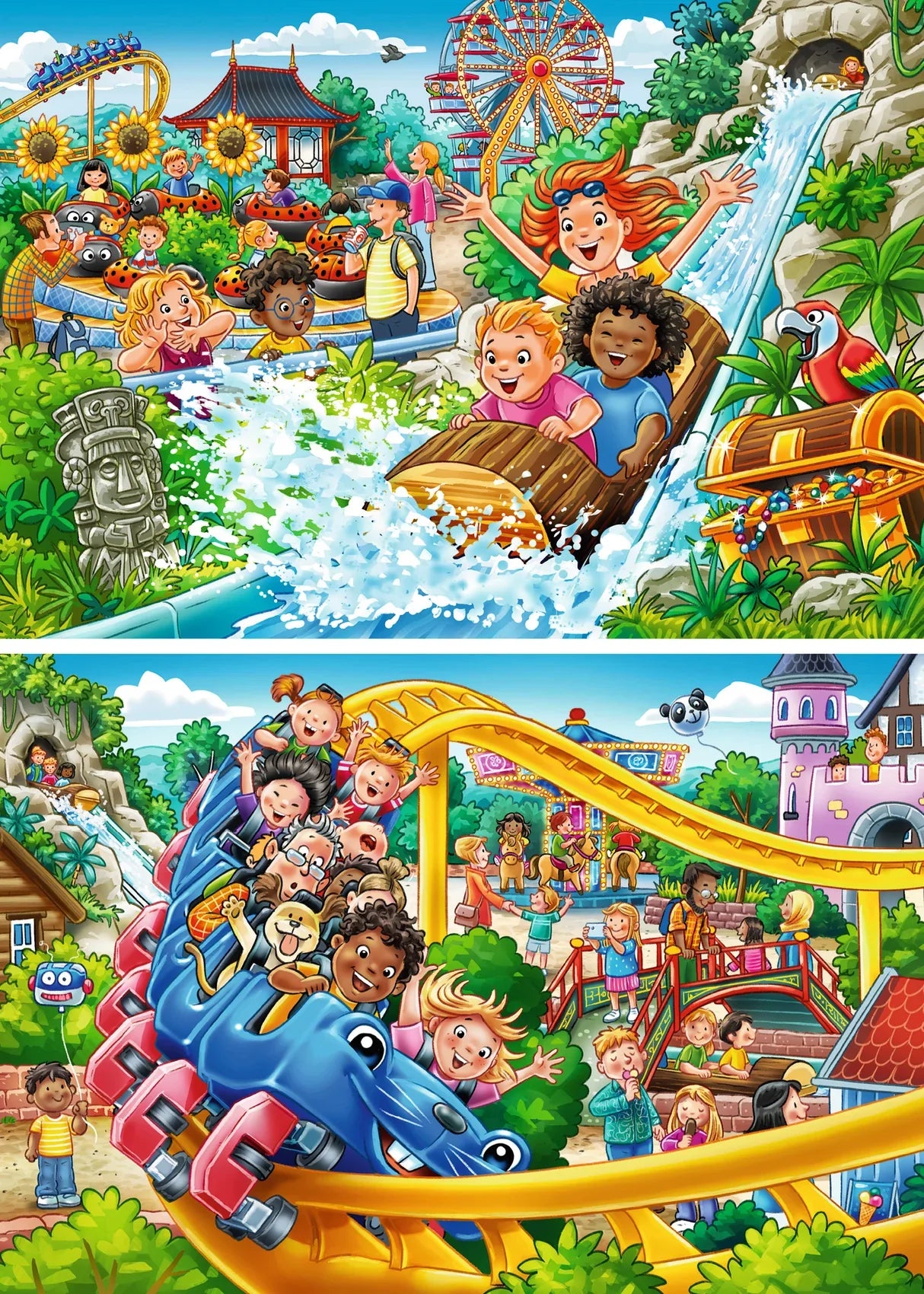 Ravensburger: Amusement Park Puzzle - 2x24 Piece