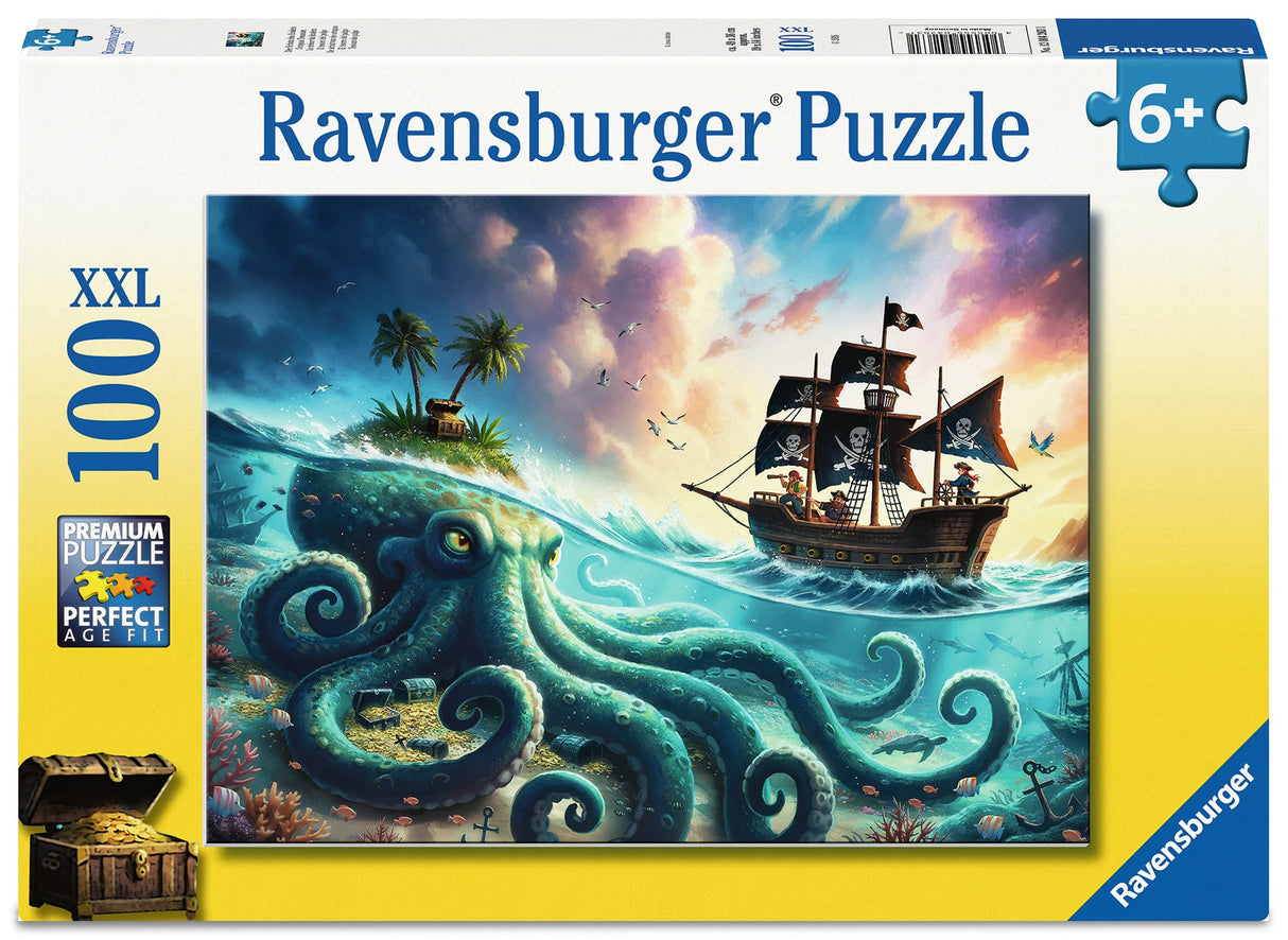 Ravensburger: Octopus Treasure Puzzle - 100 Piece