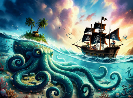 Ravensburger: Octopus Treasure Puzzle - 100 Piece