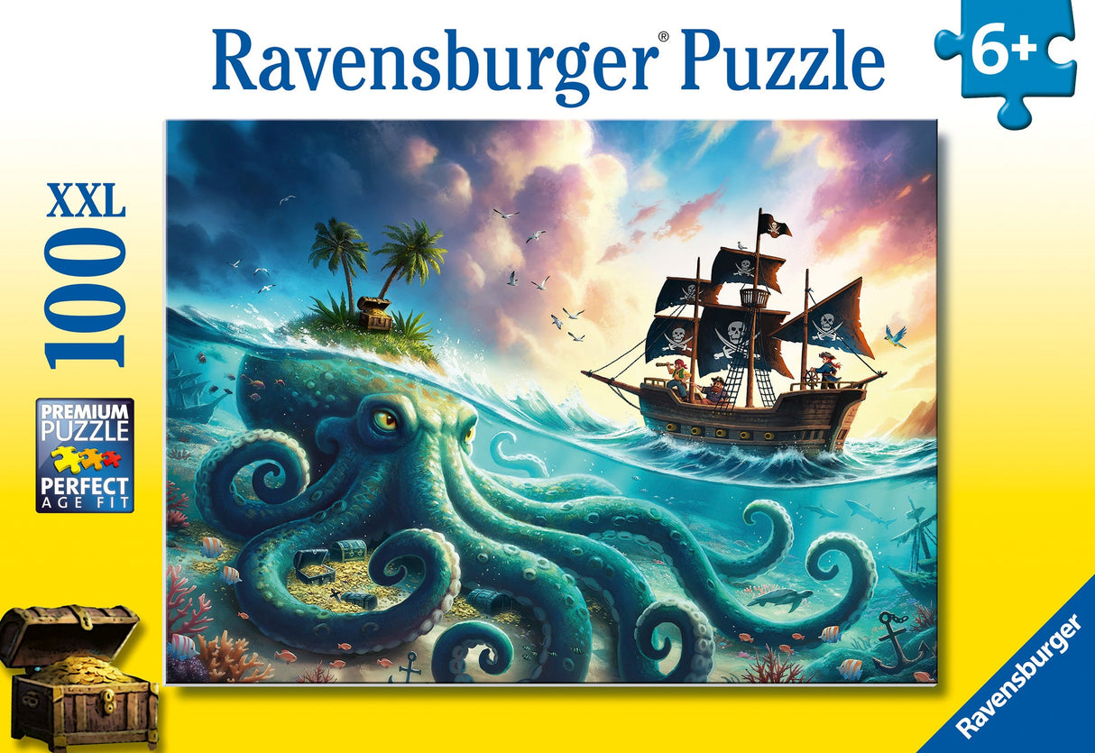 Ravensburger: Octopus Treasure Puzzle - 100 Piece