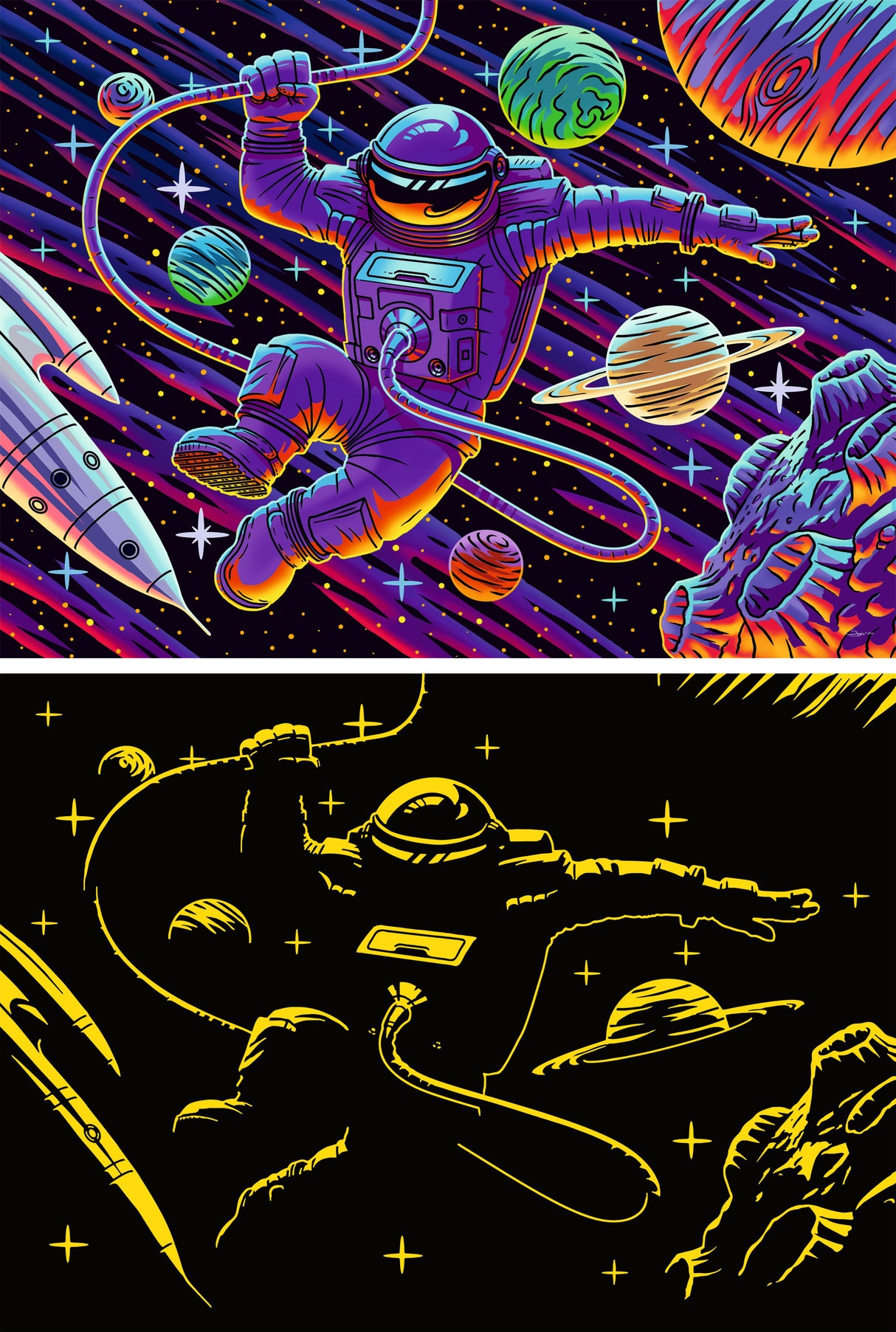 Ravensburger: Outer Space Adventure Puzzle - 200 Piece