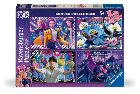 Ravensburger: K-Pop Demon Hunters For the fans! Puzzle - 4x100 Pieces
