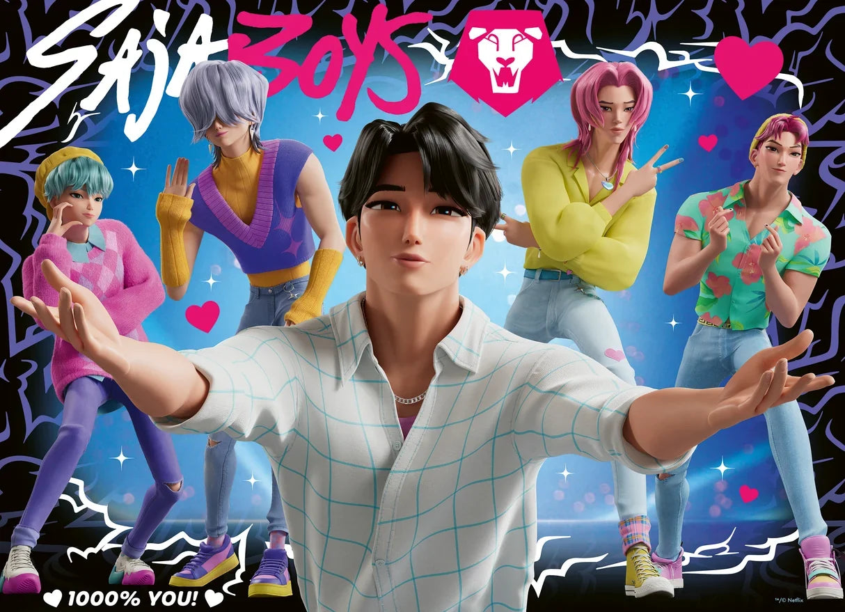 Ravensburger: K-Pop Demon Hunters For the fans! Puzzle - 4x100 Pieces