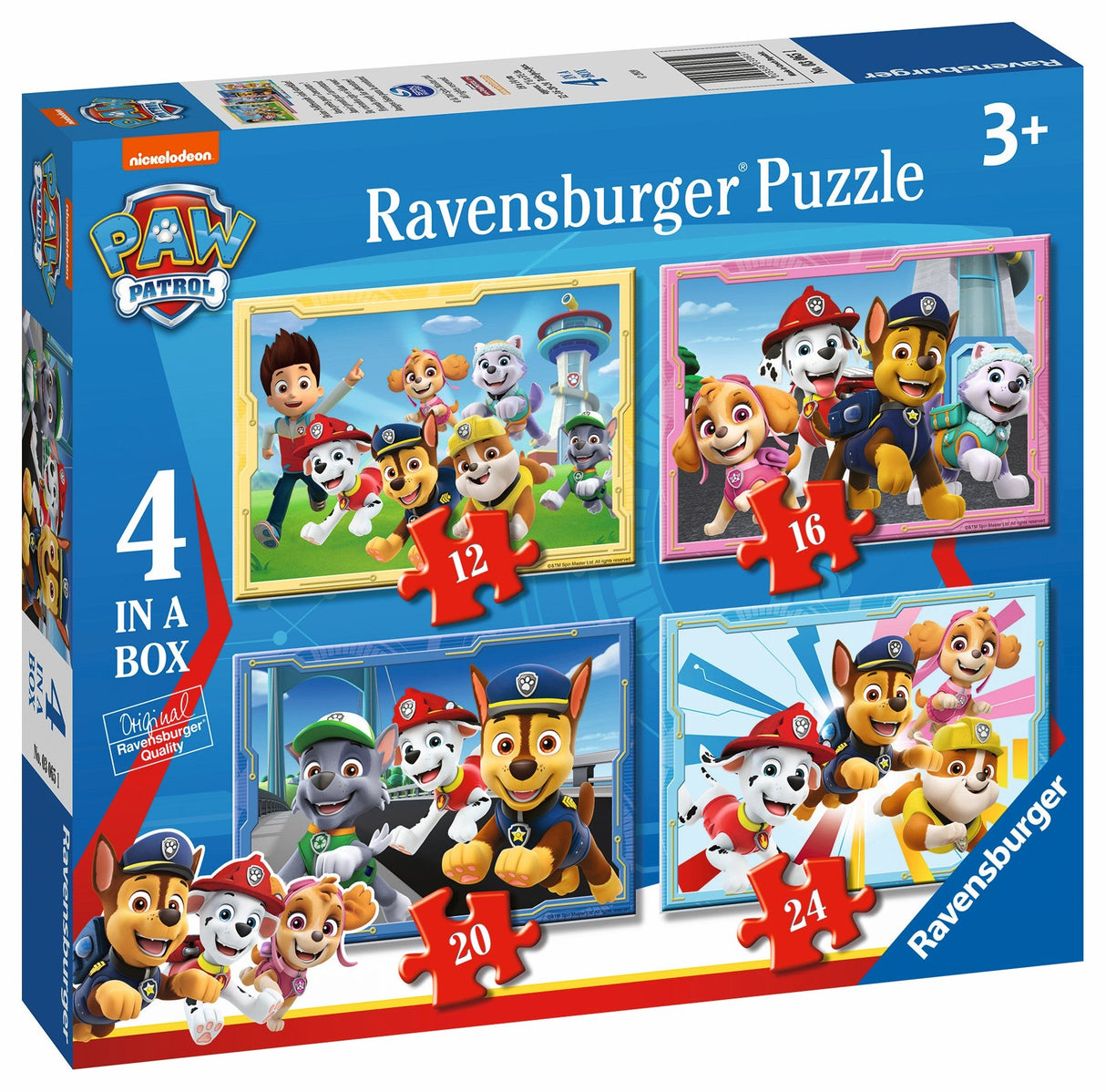 Ravensburger: Paw Patrol Ready for Adventure Puzzle Set - 12/16/20/24 Piece