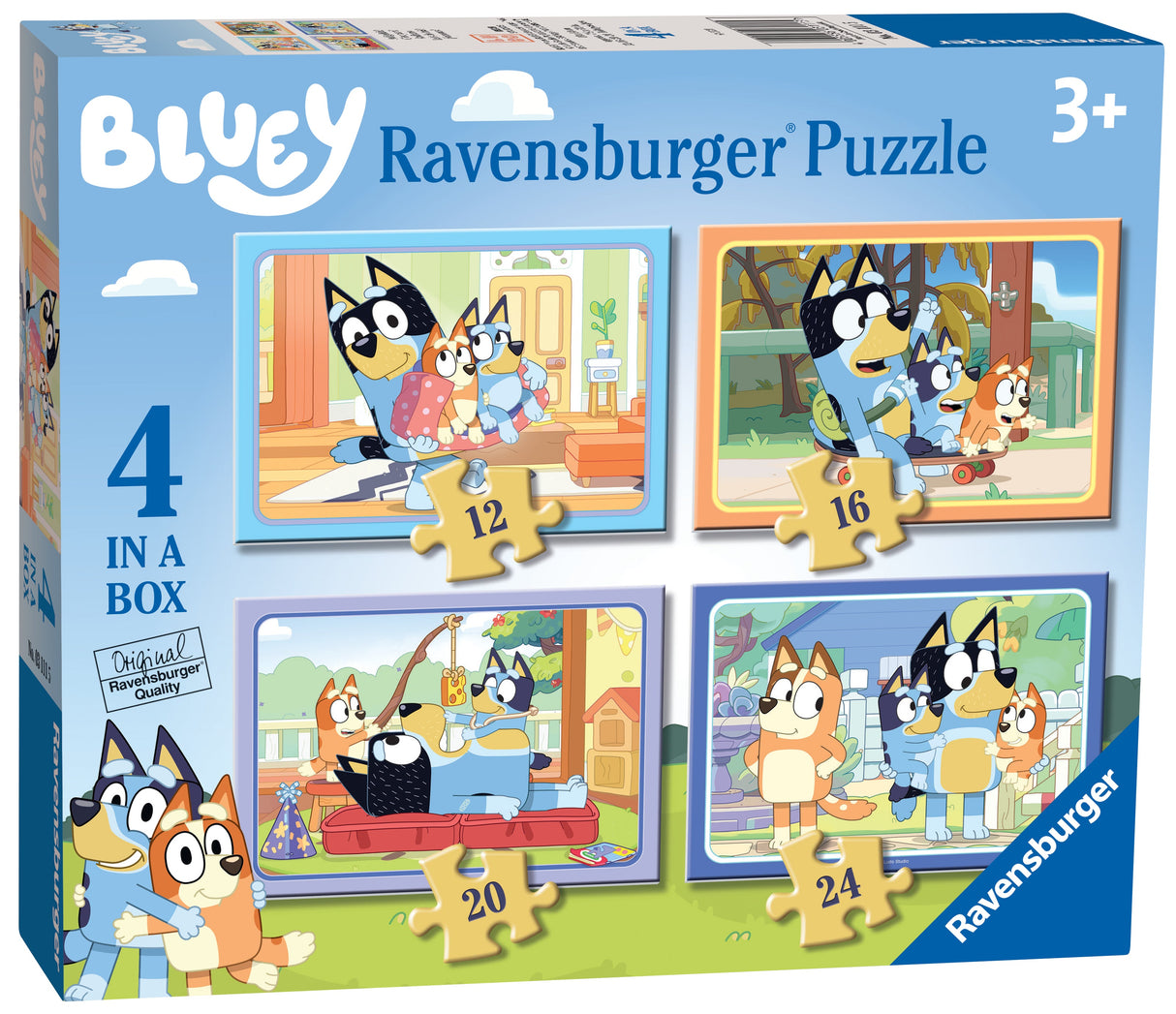 Ravensburger: Bluey Let's Do This Puzzle Set - 12/16/20/24 Piece