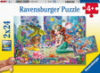 Ravensburger: Mermaid Tea Party Puzzle 2x24 Pieces