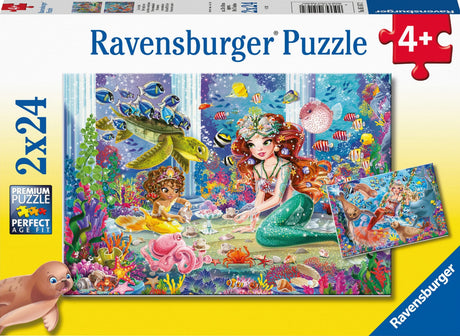 Ravensburger: Mermaid Tea Party Puzzle 2x24 Pieces