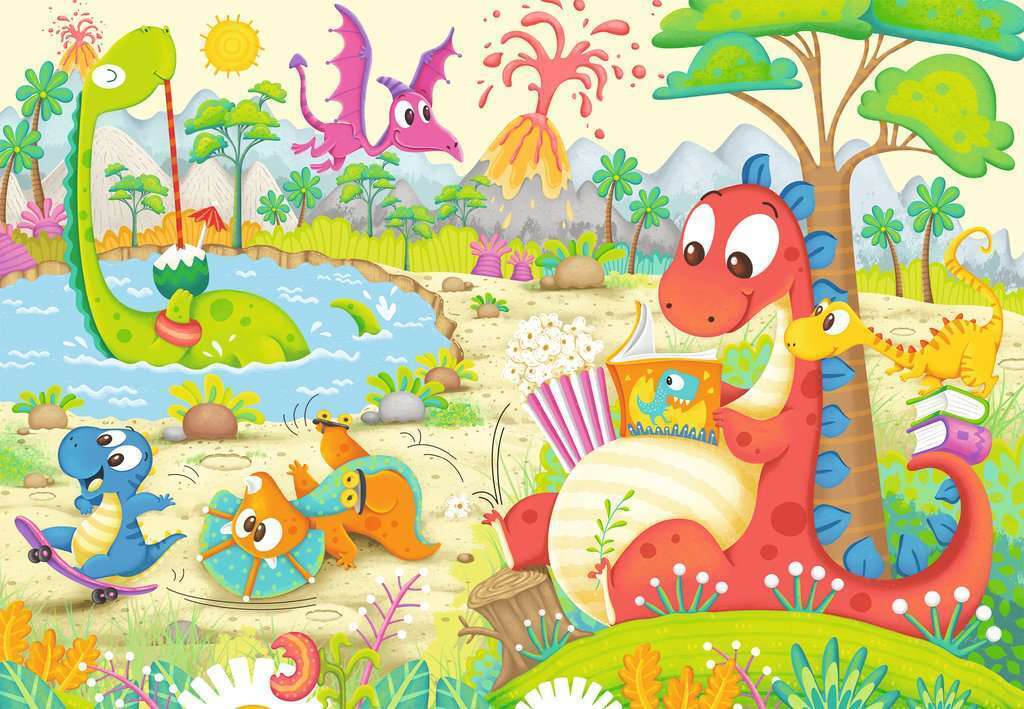 Ravensburger: My Dino Friends Puzzle 2x12 Pieces