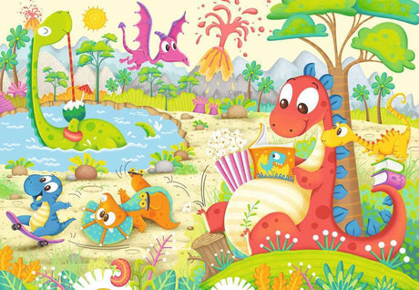 Ravensburger: My Dino Friends Puzzle 2x12 Pieces