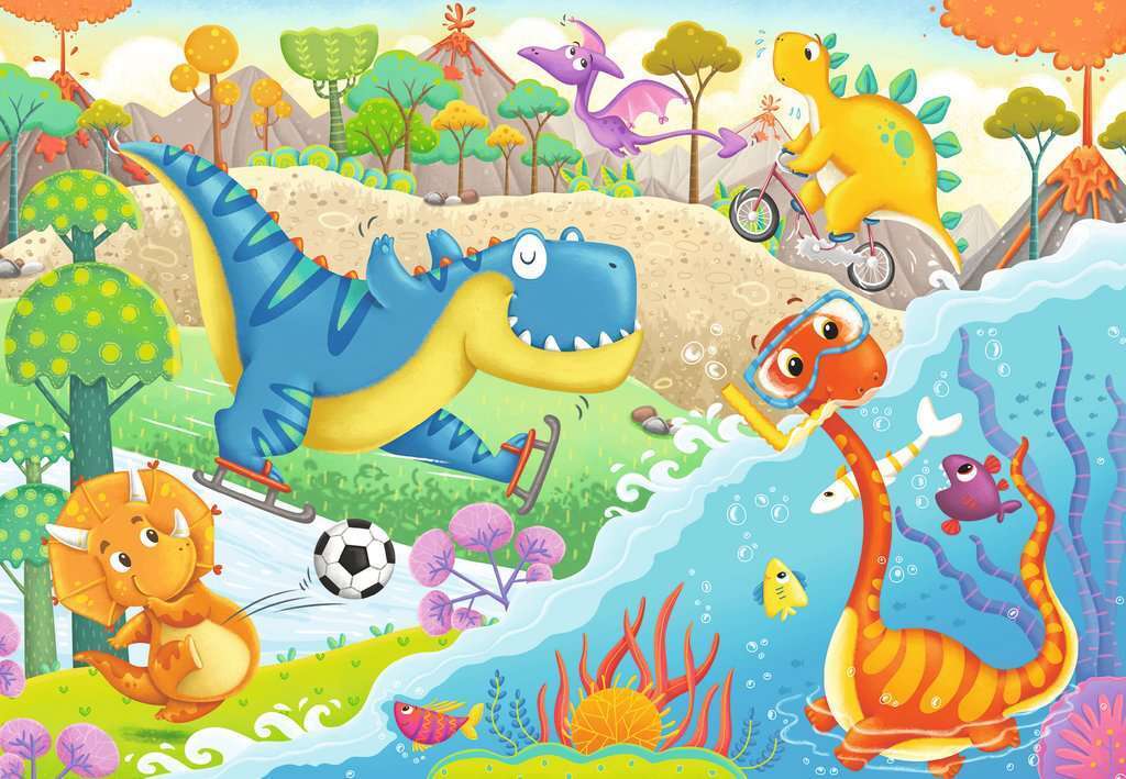 Ravensburger: My Dino Friends Puzzle 2x12 Pieces