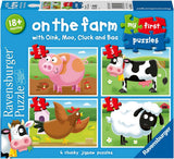 Ravensburger - On the Farm My First Puzzle 2 3 4 5p