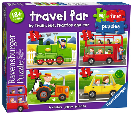 Ravensburger: Travel Far My First Puzzle - 2/3/4/5 Pieces