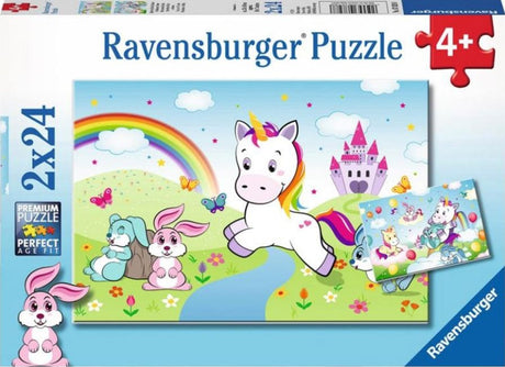 Ravensburger: Fairy Tale Unicorn Puzzle 2x24 Pieces