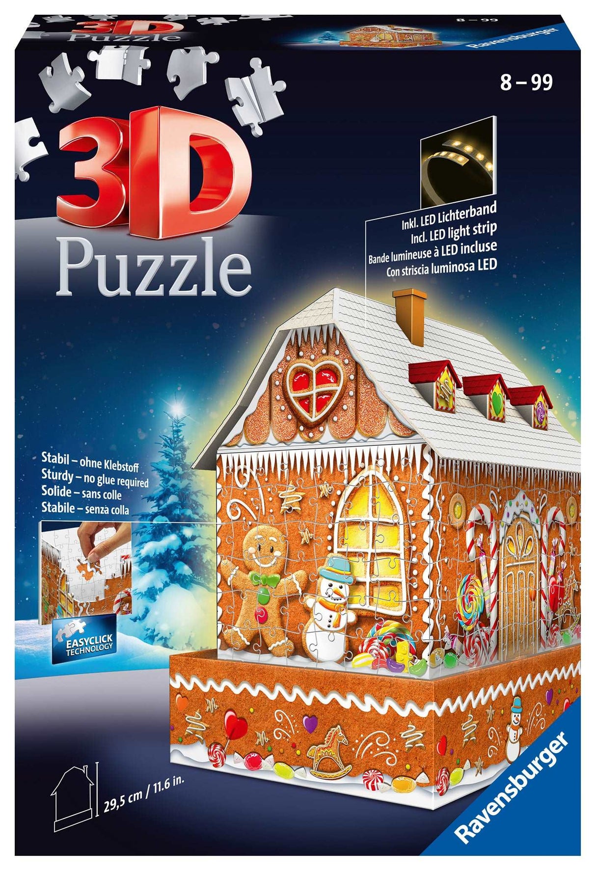 Ravensburger: 3D Puzzle Ginger Bread House at Night - 216 Piece