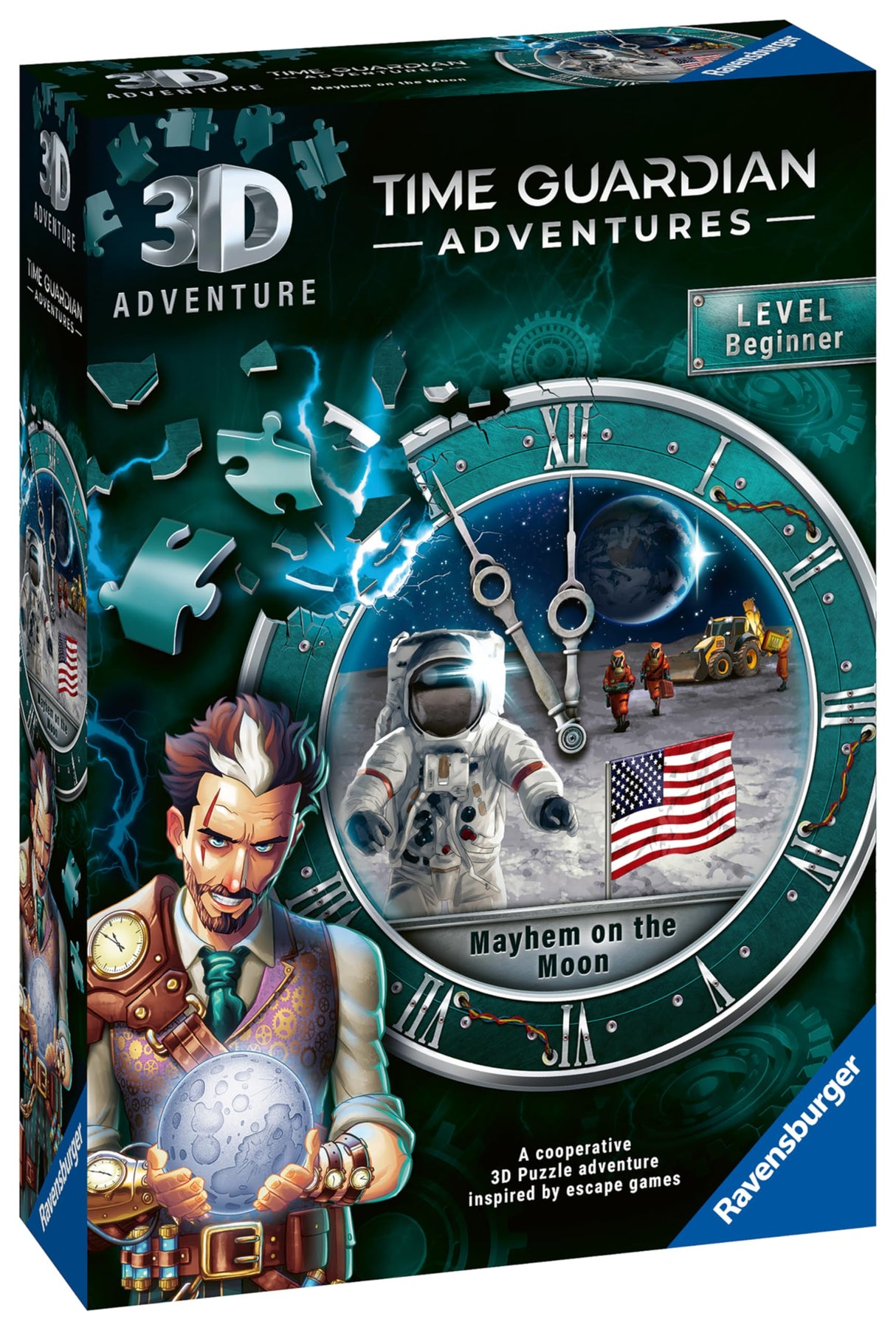 Ravensburger: 3D Time Guardian Mayhem on the Moon Puzzle - 216 Piece