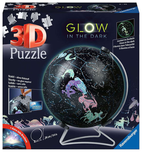 Ravensburger: 3D Puzzle Starglobe Glow-In-The-Dark - 180 Piece