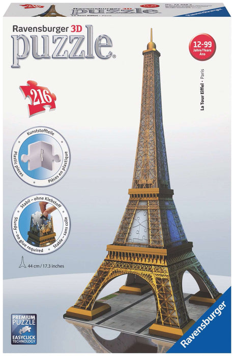Ravensburger: 3D Puzzle Eiffel Tower - 216 Piece
