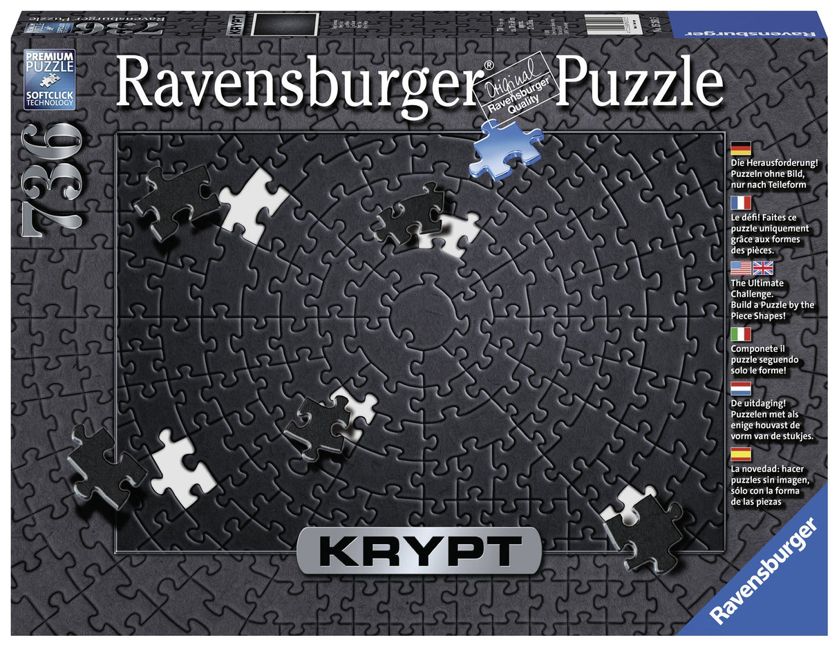 Ravensburger: Krypt Black Spiral Puzzle - 736 Pieces