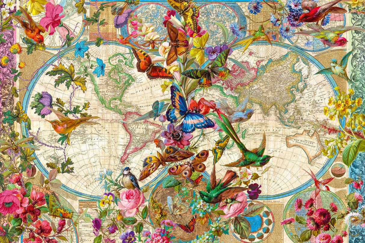 Ravensburger: Flora & Fauna World Map Puzzle - 3000 Piece