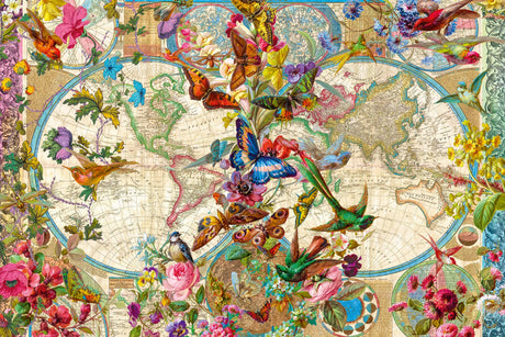 Ravensburger: Flora & Fauna World Map Puzzle - 3000 Piece