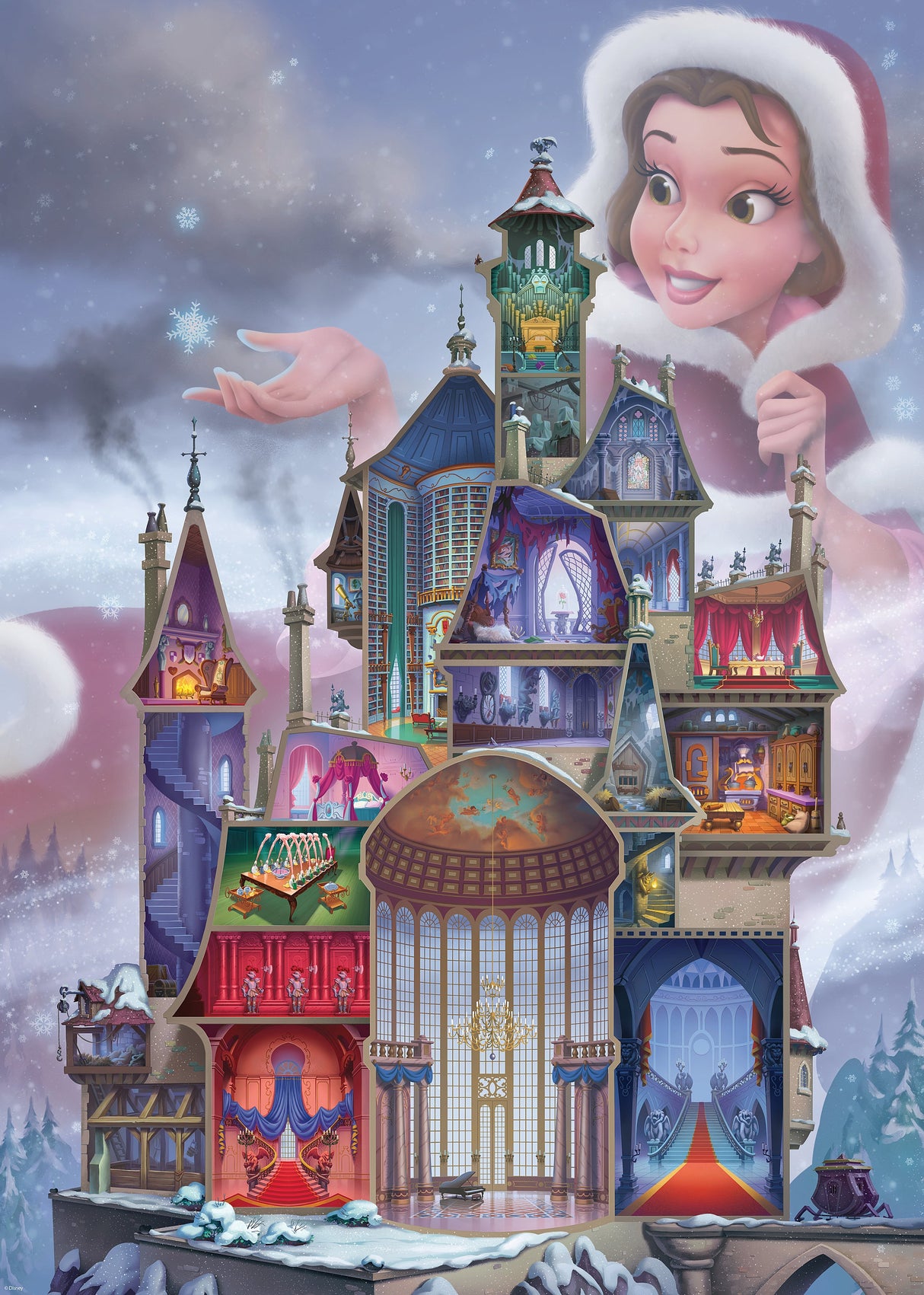 Ravensburger - Disney Castle Belle Puzzle - 1000 Piece