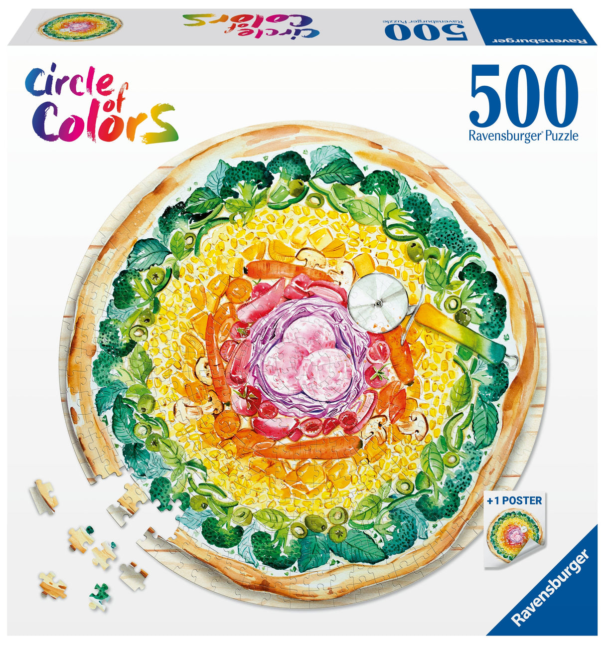 Ravensburger: Pizza Circle Puzzle - 500 Pieces