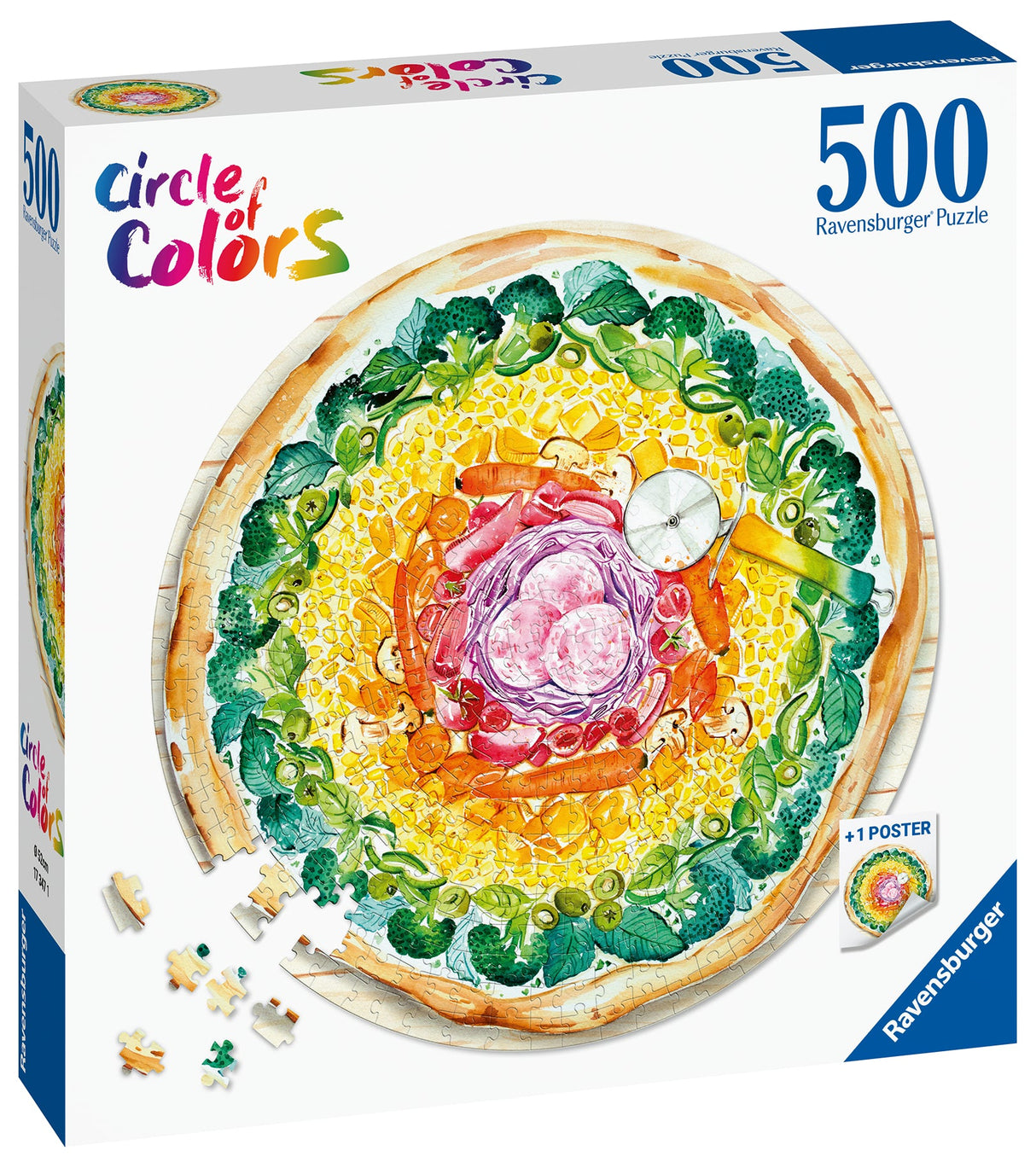Ravensburger: Pizza Circle Puzzle - 500 Pieces