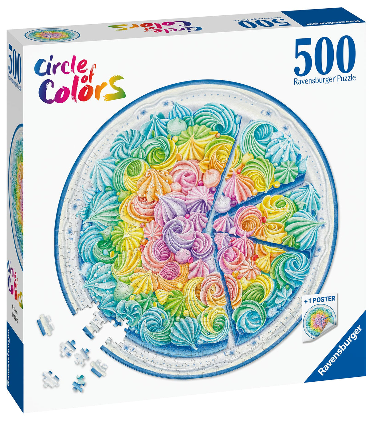 Ravensburger: Rainbow Cake Circle Puzzle - 500 Pieces