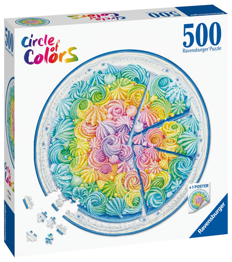 Ravensburger: Rainbow Cake Circle Puzzle - 500 Pieces
