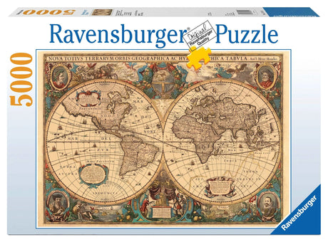Ravensburger: Antique World Map Puzzle - 5000 Piece