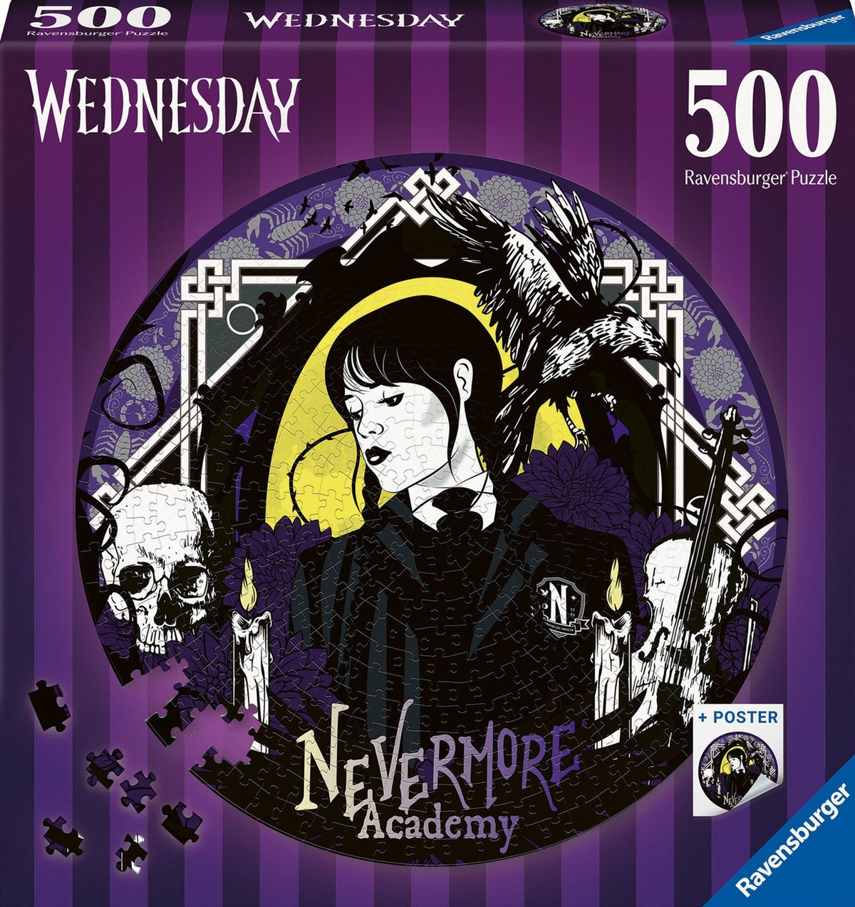 Ravensburger: Wednesday: Nevermore Puzzle 500 Pieces