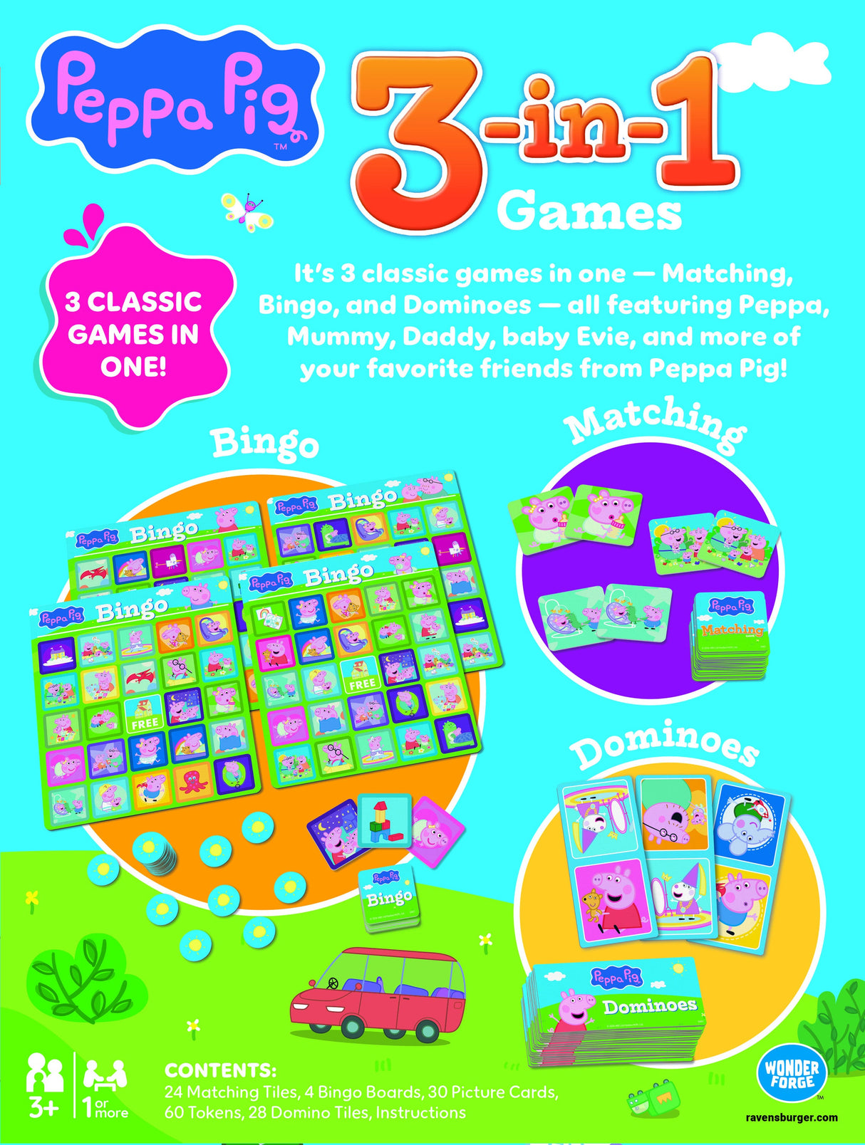 Ravensburger: Peppa Pig 3-in-1 Game