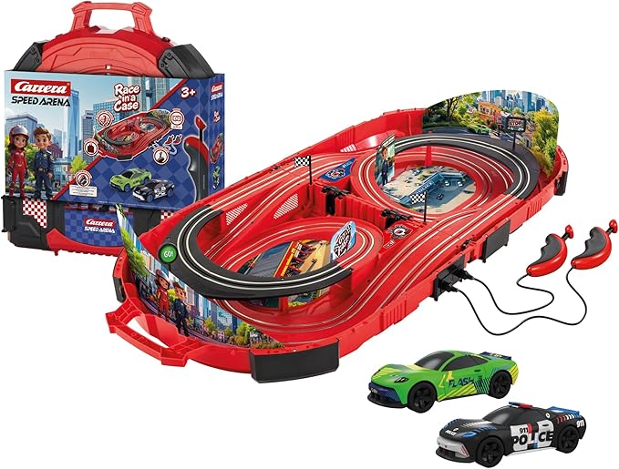 Carrera: Speed Arena Police Chase - Portable Slot Car Track