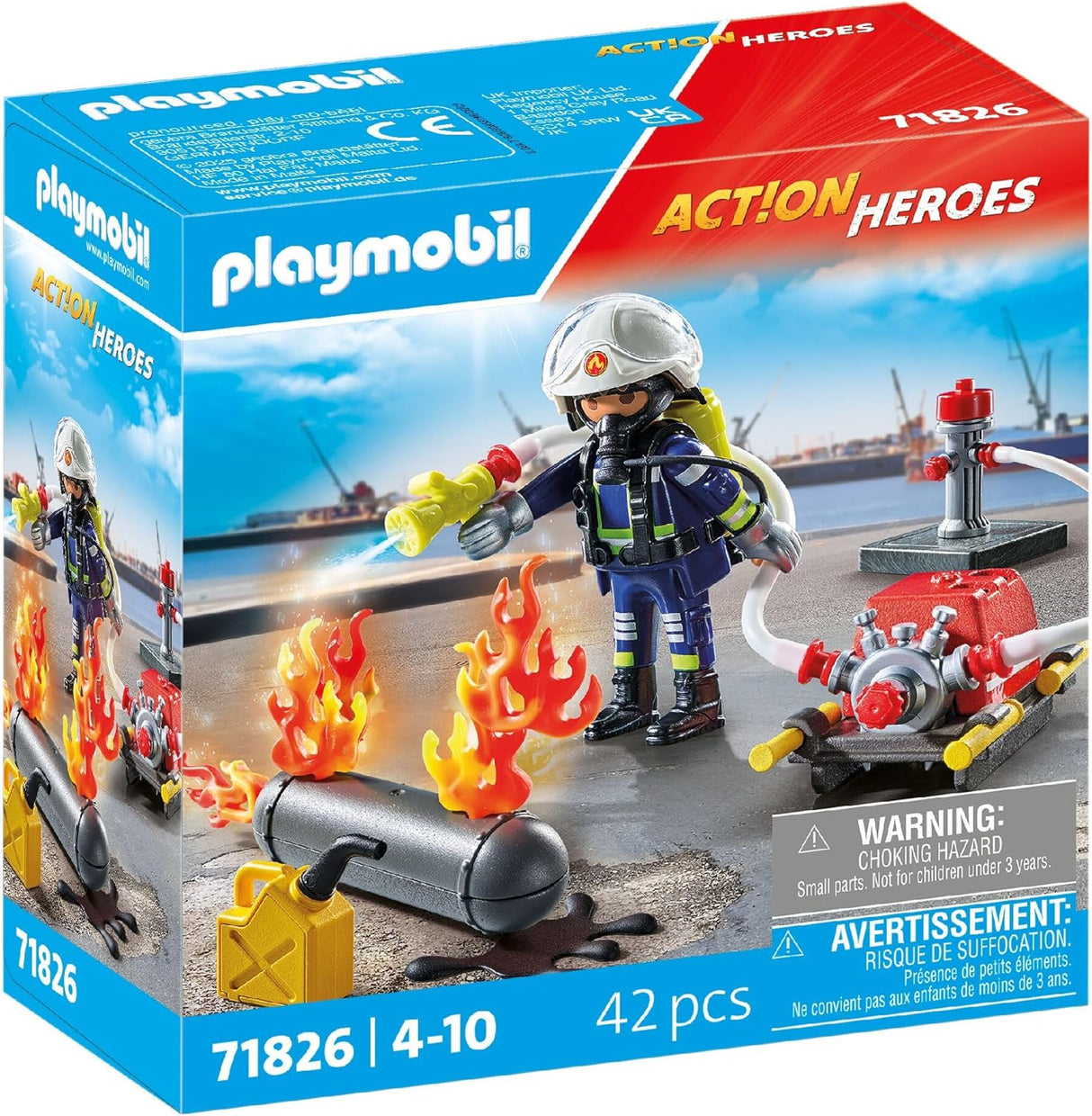 Playmobil: Firefighter with Water Pump
