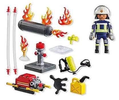 Playmobil: Firefighter with Water Pump