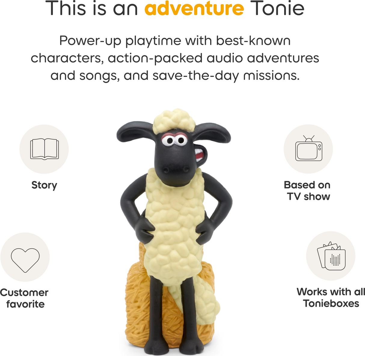 tonies: Shaun the Sheep - The Farmer's Llamas Tonie Audio Character