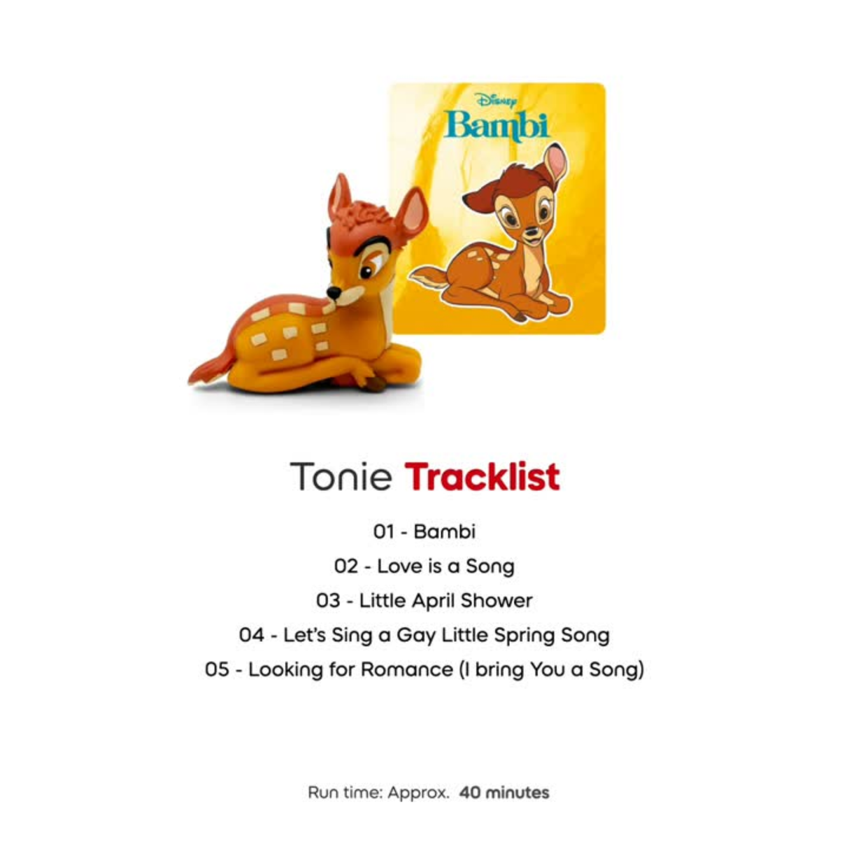 tonies: Disney - Bambi – Bambi Tonies Audio Character