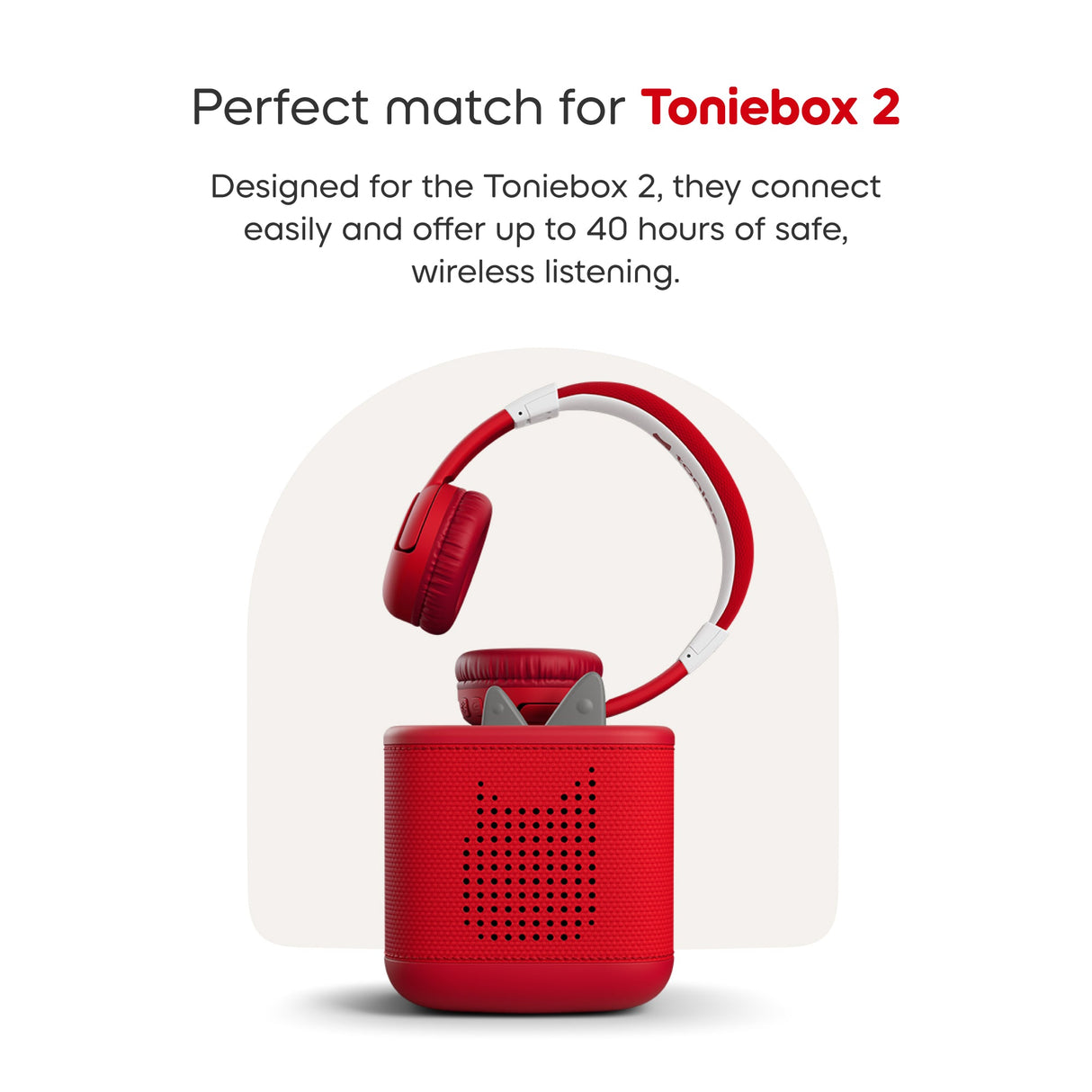tonies: Bluetooth Headphones - Sunset Red