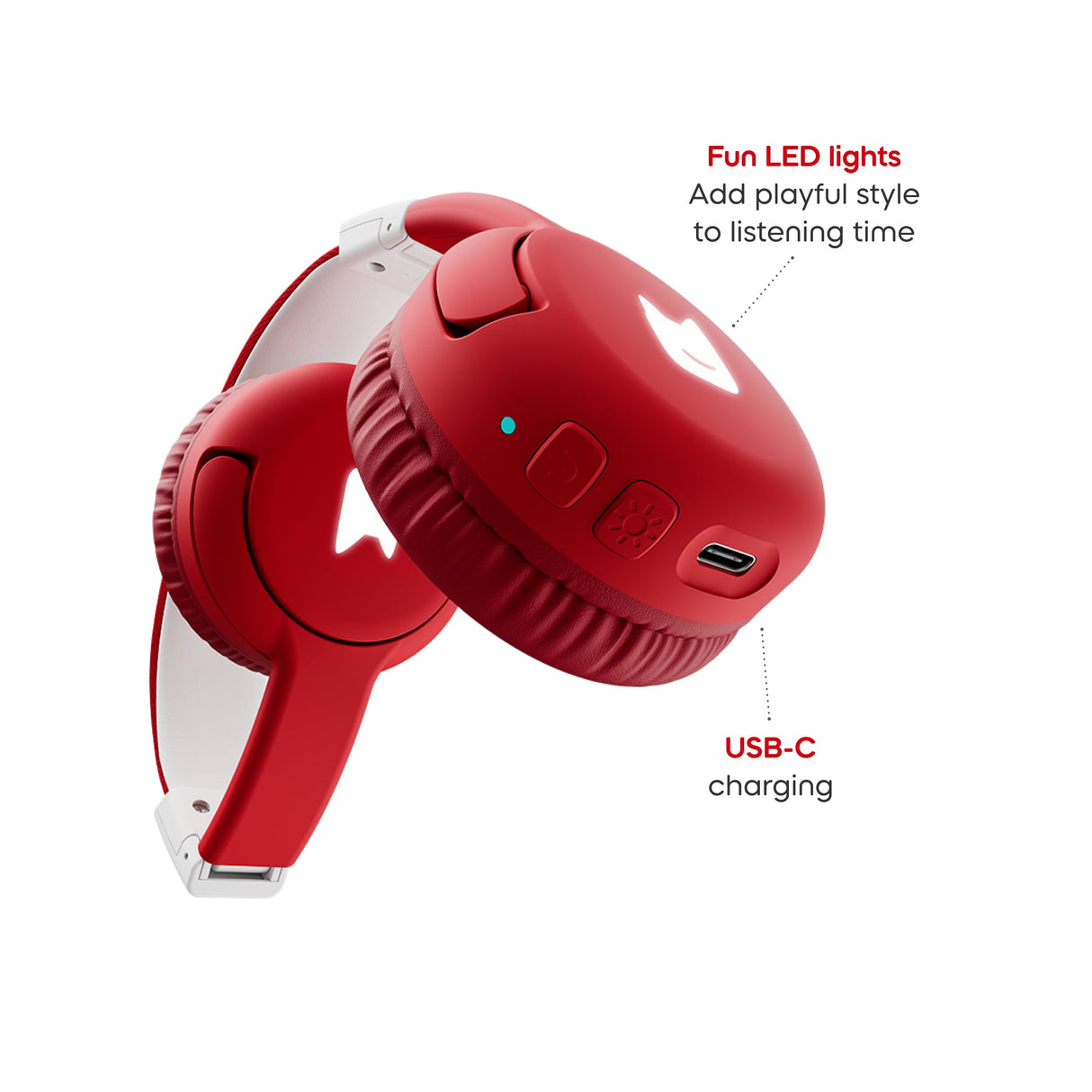 tonies: Bluetooth Headphones - Sunset Red