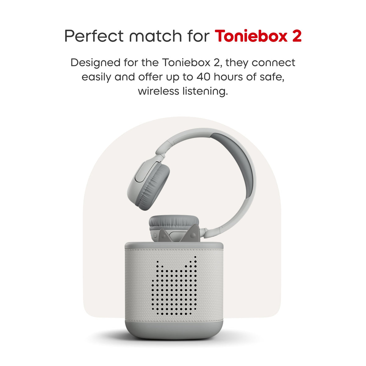 tonies: Bluetooth Headphones - Moon Grey