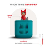 tonies: Toniebox 2 Tropical Teal Starter Set Creative Tonie Rubie