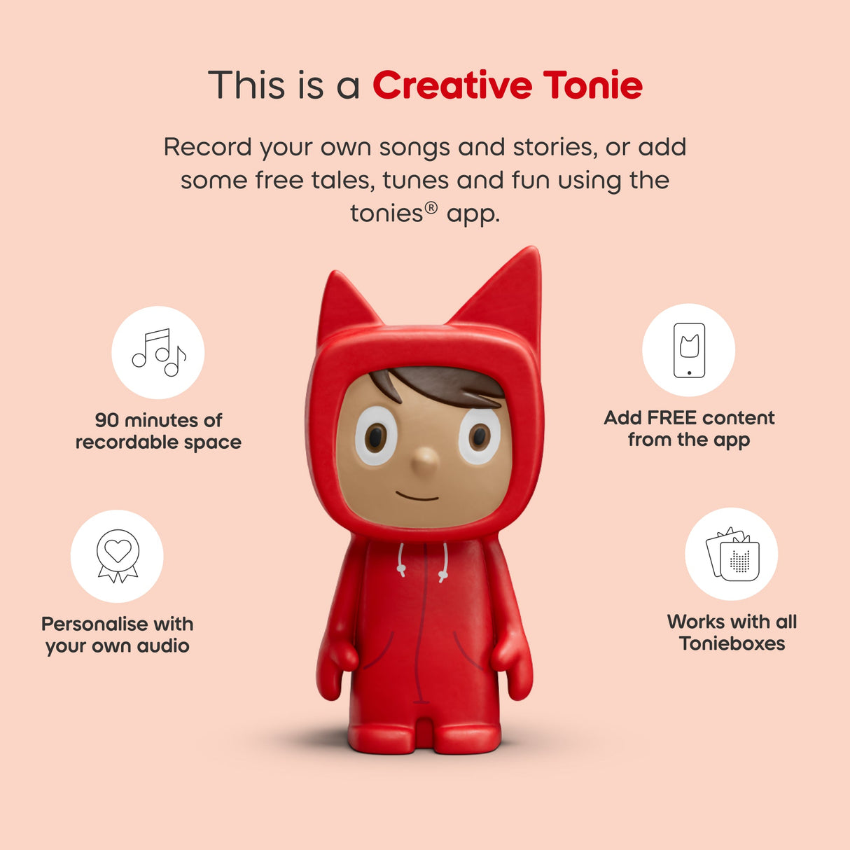 tonies: Toniebox 2 Moon Grey Starter Set Creative Tonie Rubie