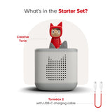tonies: Toniebox 2 Moon Grey Starter Set Creative Tonie Rubie