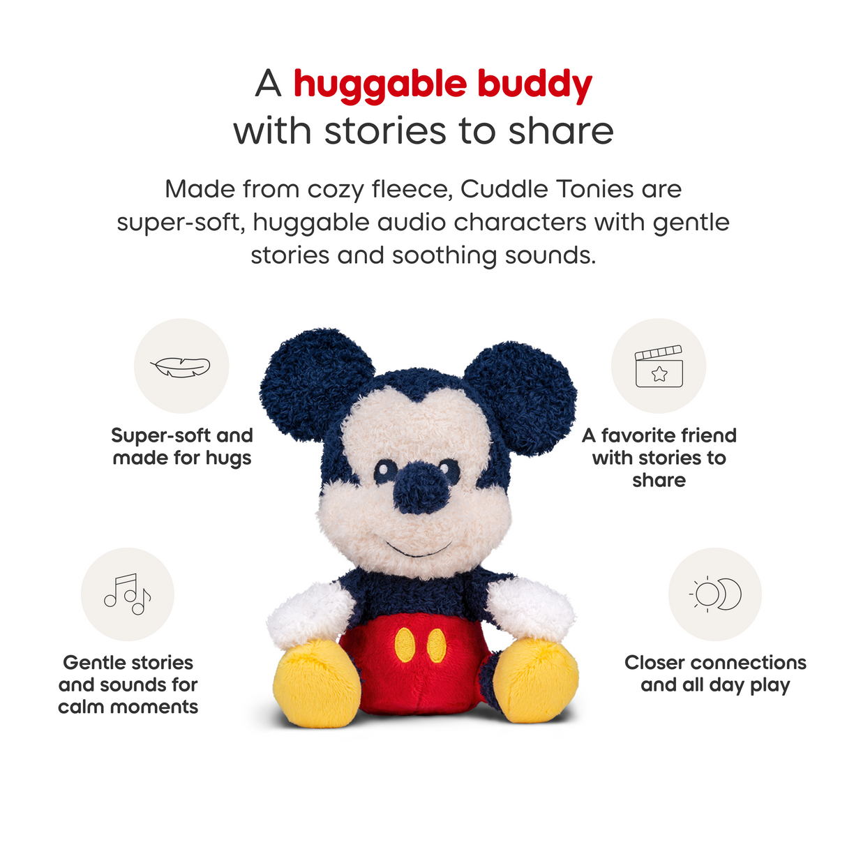 tonies: Tonies Cuddle Plush – Disney – Mickey