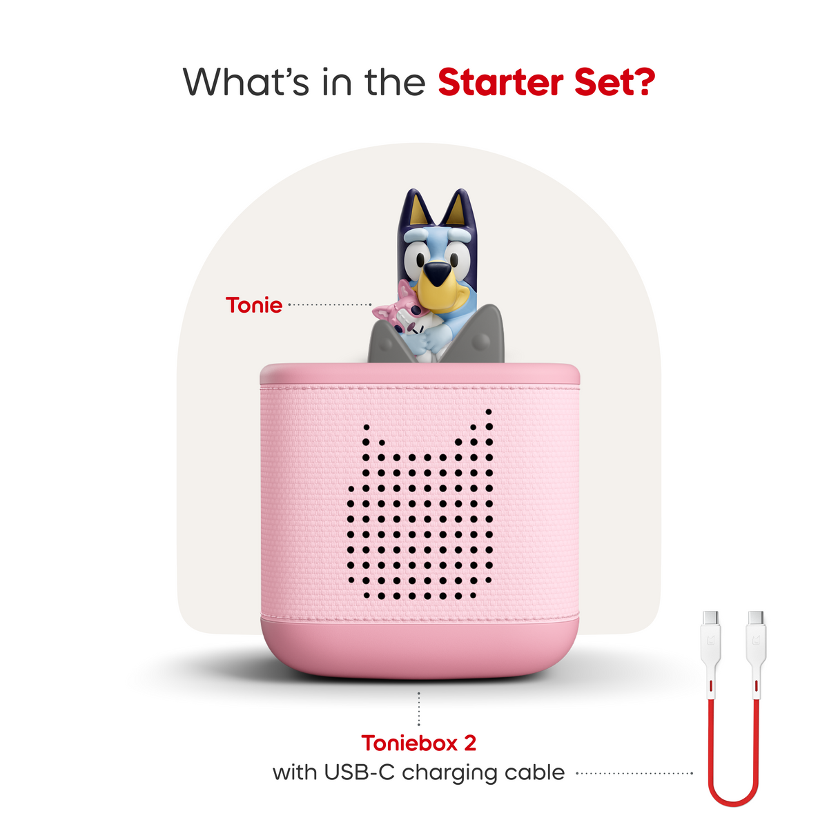tonies: Toniebox 2 Cloud Pink Starter Set - Bluey