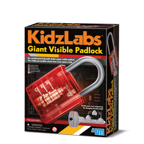 4M KidzLabs Giant Visible Padlock