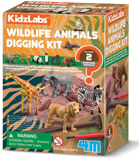 4M: Kidzlabs/Wildlife Animal Digging Kit