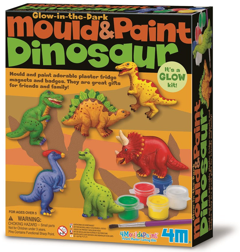 4M: Mould & Paint Glow in the Dark - Dinosaur