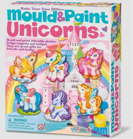 4M: Make Your Own Glitter Mould & Paint - Unicorns