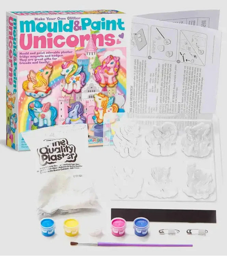 4M: Make Your Own Glitter Mould & Paint - Unicorns